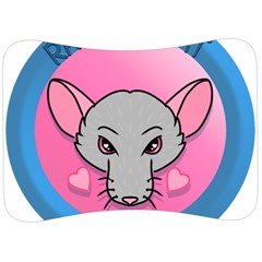 Rad Rat Studios Logo Velour Seat Head Rest Cushion