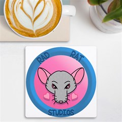 Rad Rat Studios Logo Uv Print Square Tile Coaster 