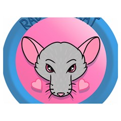 Rad Rat Studios Logo Two Sides Premium Plush Fleece Blanket (extra Small) by radratstudios