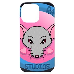 Rad Rat Studios Logo Iphone 14 Pro Max Black Uv Print Case by radratstudios