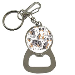 Australian Shepherd Dog T- Shirt Australian Shepherd Dog Illustration T- Shirt Bottle Opener Key Chain by hizuto