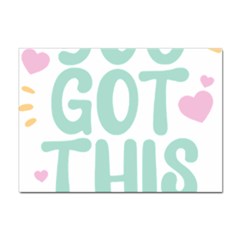 You Got This T- Shirt You Got This A Cute Motivation Qoute To Keep You Going T- Shirt Yoga Reflexion Pose T- Shirtyoga Reflexion Pose T- Shirt Sticker A4 (10 Pack) by hizuto