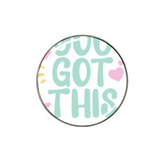 You Got This T- Shirt You Got This A Cute Motivation Qoute To Keep You Going T- Shirt Yoga Reflexion Pose T- Shirtyoga Reflexion Pose T- Shirt Hat Clip Ball Marker (4 Pack) by hizuto