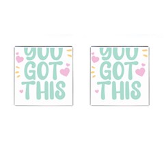 You Got This T- Shirt You Got This A Cute Motivation Qoute To Keep You Going T- Shirt Yoga Reflexion Pose T- Shirtyoga Reflexion Pose T- Shirt Cufflinks (square) by hizuto