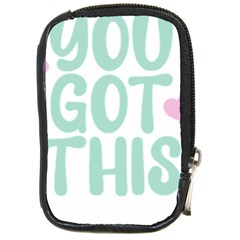 You Got This T- Shirt You Got This A Cute Motivation Qoute To Keep You Going T- Shirt Yoga Reflexion Pose T- Shirtyoga Reflexion Pose T- Shirt Compact Camera Leather Case by hizuto