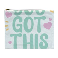 You Got This T- Shirt You Got This A Cute Motivation Qoute To Keep You Going T- Shirt Yoga Reflexion Pose T- Shirtyoga Reflexion Pose T- Shirt Cosmetic Bag (xl) by hizuto