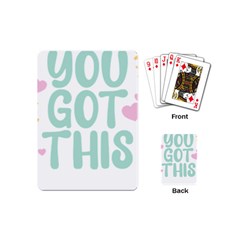 You Got This T- Shirt You Got This A Cute Motivation Qoute To Keep You Going T- Shirt Yoga Reflexion Pose T- Shirtyoga Reflexion Pose T- Shirt Playing Cards Single Design (mini) by hizuto