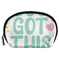 You Got This T- Shirt You Got This A Cute Motivation Qoute To Keep You Going T- Shirt Yoga Reflexion Pose T- Shirtyoga Reflexion Pose T- Shirt Accessory Pouch (large) by hizuto