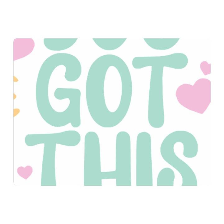 You Got This T- Shirt You Got This A Cute Motivation Qoute To Keep You Going T- Shirt Yoga Reflexion Pose T- Shirtyoga Reflexion Pose T- Shirt Two Sides Premium Plush Fleece Blanket (Mini)