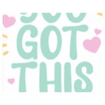 You Got This T- Shirt You Got This A Cute Motivation Qoute To Keep You Going T- Shirt Yoga Reflexion Pose T- Shirtyoga Reflexion Pose T- Shirt Two Sides Premium Plush Fleece Blanket (Medium) 60 x50  Blanket Back