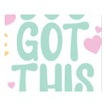 You Got This T- Shirt You Got This A Cute Motivation Qoute To Keep You Going T- Shirt Yoga Reflexion Pose T- Shirtyoga Reflexion Pose T- Shirt Two Sides Premium Plush Fleece Blanket (Large) Blanket Back