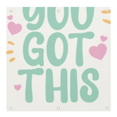 You Got This T- Shirt You Got This A Cute Motivation Qoute To Keep You Going T- Shirt Yoga Reflexion Pose T- Shirtyoga Reflexion Pose T- Shirt Banner And Sign 4  X 4  by hizuto