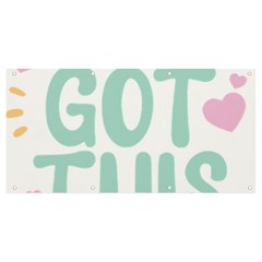 You Got This T- Shirt You Got This A Cute Motivation Qoute To Keep You Going T- Shirt Yoga Reflexion Pose T- Shirtyoga Reflexion Pose T- Shirt Banner And Sign 8  X 4  by hizuto