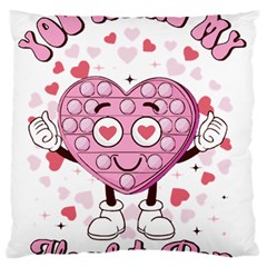 You Make My Heart Pop T- Shirt You Make My Heart Pop T- Shirt Yoga Reflexion Pose T- Shirtyoga Reflexion Pose T- Shirt Standard Premium Plush Fleece Cushion Case (one Side) by hizuto