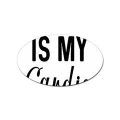 Your Dad Is My Cardio T- Shirt Your Dad Is My Cardio T- Shirt Yoga Reflexion Pose T- Shirtyoga Reflexion Pose T- Shirt Sticker (oval) by hizuto