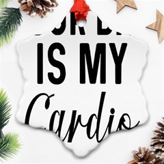 Your Dad Is My Cardio T- Shirt Your Dad Is My Cardio T- Shirt Yoga Reflexion Pose T- Shirtyoga Reflexion Pose T- Shirt Ornament (snowflake) by hizuto