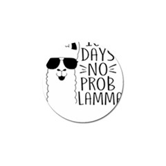 100 Days Of School T- Shirt100 Days No Prob Lamma T- Shirt Yoga Reflexion Pose T- Shirtyoga Reflexion Pose T- Shirt Golf Ball Marker by hizuto