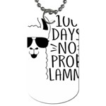 100 Days Of School T- Shirt100 Days No Prob Lamma T- Shirt Yoga Reflexion Pose T- Shirtyoga Reflexion Pose T- Shirt Dog Tag (Two Sides) Front