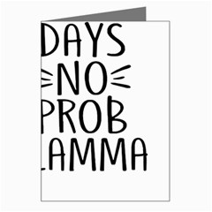 100 Days Of School T- Shirt100 Days No Prob Lamma T- Shirt Yoga Reflexion Pose T- Shirtyoga Reflexion Pose T- Shirt Greeting Card by hizuto