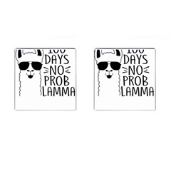 100 Days Of School T- Shirt100 Days No Prob Lamma T- Shirt Yoga Reflexion Pose T- Shirtyoga Reflexion Pose T- Shirt Cufflinks (square) by hizuto