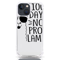 100 Days Of School T- Shirt100 Days No Prob Lamma T- Shirt Yoga Reflexion Pose T- Shirtyoga Reflexion Pose T- Shirt Iphone 13 Mini Tpu Uv Print Case by hizuto