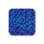 Flowers And Bloom In Perfect Lovely Harmony Rubber Square Coaster (4 pack) Front