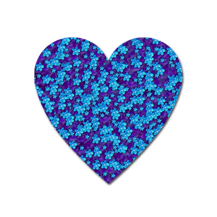 Flowers And Bloom In Perfect Lovely Harmony Heart Magnet