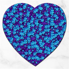 Flowers And Bloom In Perfect Lovely Harmony Jigsaw Puzzle (heart) by pepitasart