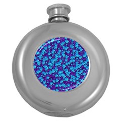 Flowers And Bloom In Perfect Lovely Harmony Round Hip Flask (5 Oz) by pepitasart