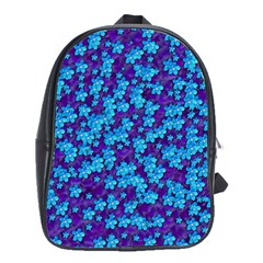 Flowers And Bloom In Perfect Lovely Harmony School Bag (large) by pepitasart