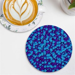 Flowers And Bloom In Perfect Lovely Harmony Uv Print Round Tile Coaster by pepitasart