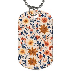 Boho Flowers Seamless Patternn Dog Tag (two Sides) by Jack14