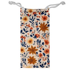 Boho Flowers Seamless Patternn Jewelry Bag by Jack14