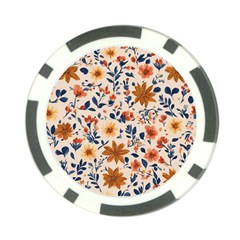 Boho Flowers Seamless Patternn Poker Chip Card Guard by Jack14