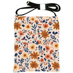 Boho Flowers Seamless Patternn Shoulder Sling Bag by Jack14