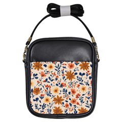 Boho Flowers Seamless Patternn Girls Sling Bag by Jack14