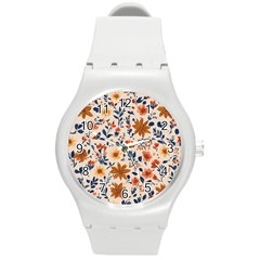 Boho Flowers Seamless Patternn Round Plastic Sport Watch (m) by Jack14