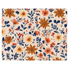 Boho Flowers Seamless Patternn Premium Plush Fleece Blanket (medium) by Jack14