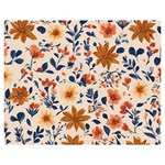 Boho Flowers Seamless Patternn Premium Plush Fleece Blanket (Medium) 60 x50  Blanket Front