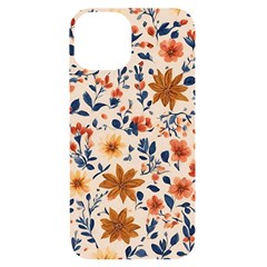 Boho Flowers Seamless Patternn Iphone 14 Black Uv Print Case by Jack14