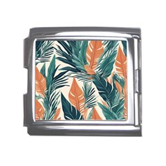 Colorful Tropical Leaf Mega Link Italian Charm (18mm) by Jack14