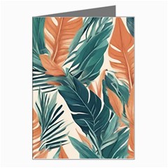 Colorful Tropical Leaf Greeting Card by Jack14