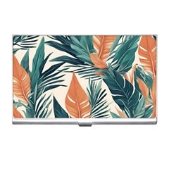 Colorful Tropical Leaf Business Card Holder by Jack14