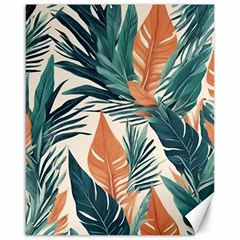 Colorful Tropical Leaf Canvas 16  X 20 