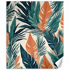 Colorful Tropical Leaf Canvas 20  X 24 