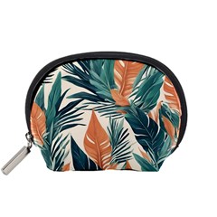 Colorful Tropical Leaf Accessory Pouch (Small)