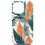 Colorful Tropical Leaf iPhone 14 Pro Max Black UV Print Case Front