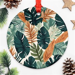 Tropical Leaf Ornament (round) by Jack14