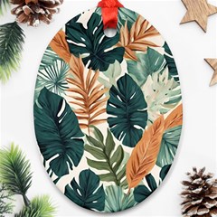 Tropical Leaf Ornament (oval) by Jack14