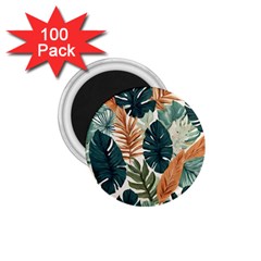 Tropical Leaf 1 75  Magnets (100 Pack)  by Jack14